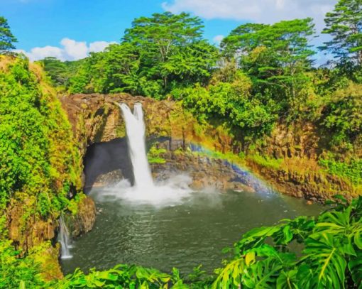 Wailuku River State Park Hawaii paint by numbers