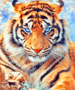 Angry Tiger paint by numbers