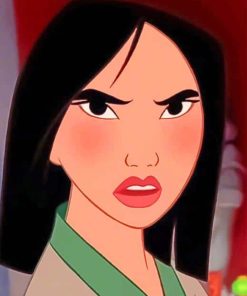 Angry Mulan paint by numbers