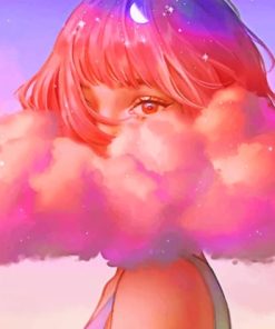 Cloud Girl paint by numbers