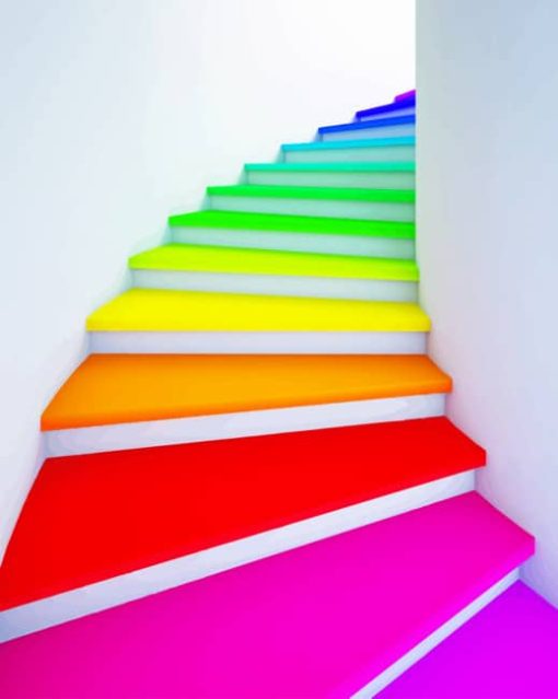 Colorful Stairs paint by numbers