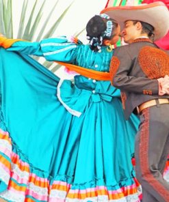 Mexican Dancers Outfit paint by numbers