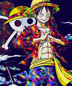 Monkey D Luffy One Piece paint by numbers