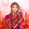 Native American Girl paint by numbers