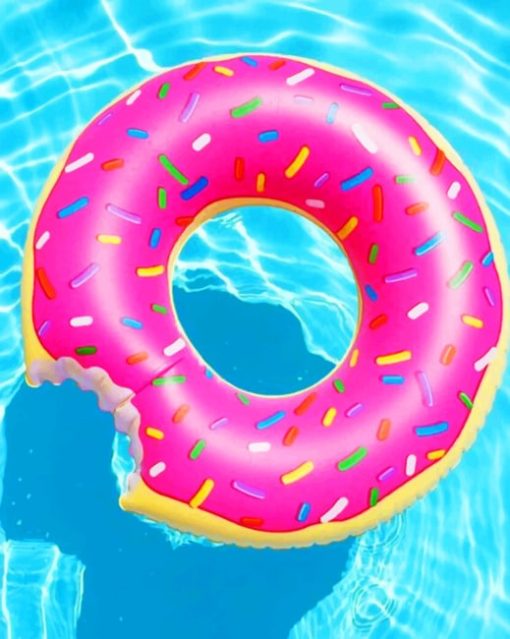 Pool Donut paint by numbers