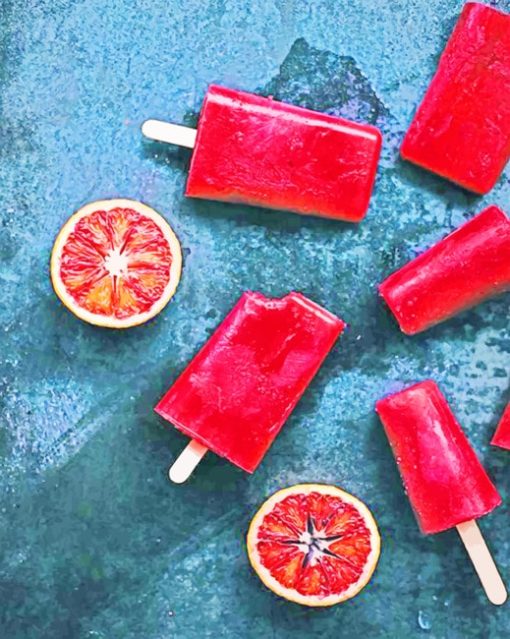 Red Ice Pop paint by numbers