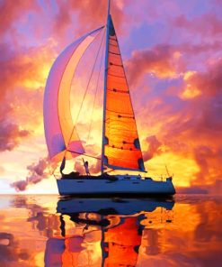 Sail Over Sundown paint by numbers