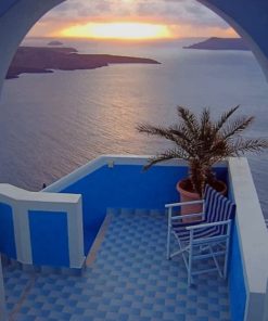 Santorini Greece Europe Paint by numbers