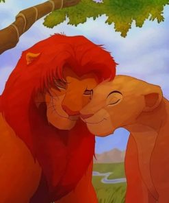 Simba And Nala paint by numbers