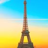 Sundown Eiffel Tower paint by numbers