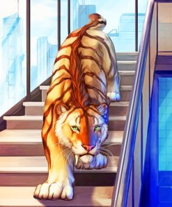 Tiger Anime paint by numbers