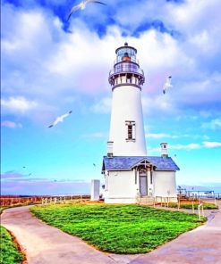 Yaquina Head Lighthouse Paint by numbers