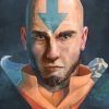 Aang Airbender paint by numbers