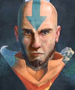 Aang Airbender paint by numbers