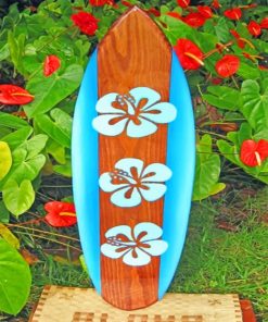 aesthetic surfboard paint by numbers