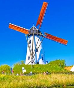 Aesthetic Windmill Paint by numbers