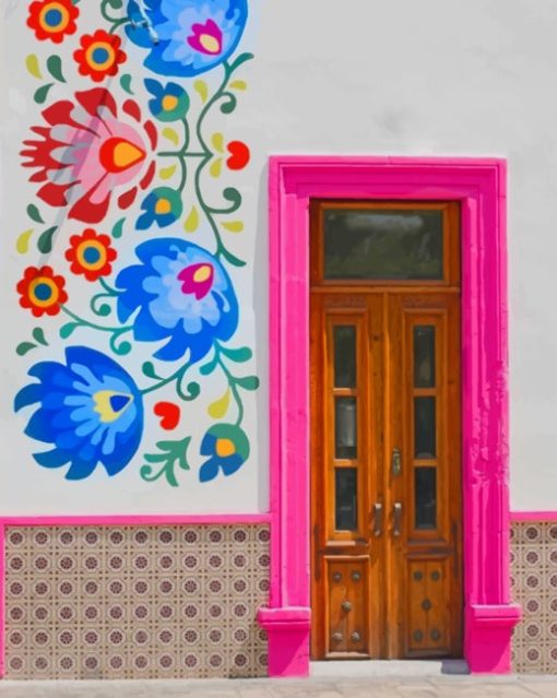 Aesthetic Door paint by numbers