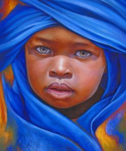 African Boy Paint by numbers