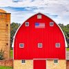 American Flag Outdoor paint by numbers