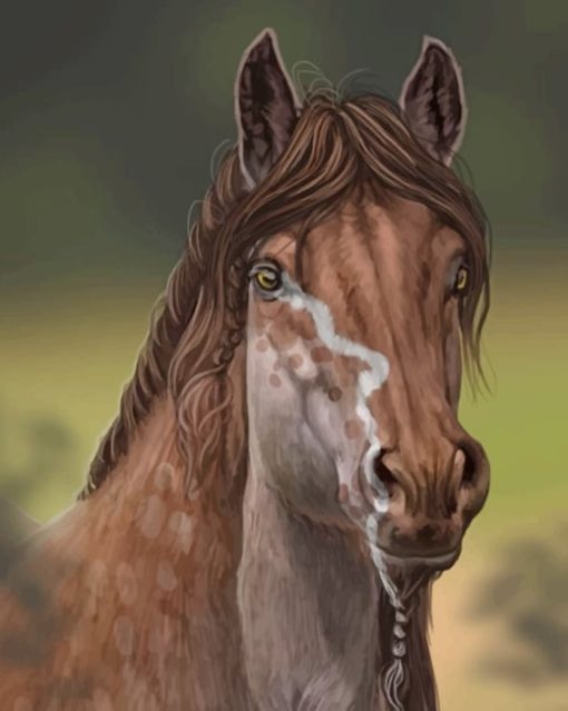 Beautiful Brown Horse Paint by numbers