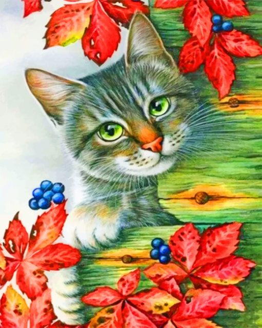 Beautiful Cat paint by numbers