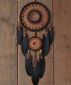 Black Dream Catcher paint by numbers