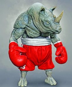 Boxer Rhino paint by numbers