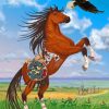 Brown Horse And Eagle Paint by numbers