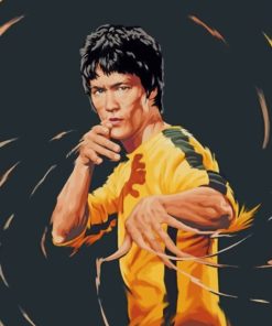 Bruce Lee The Immortal Dragon paint by