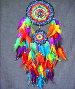 Colorful Dream Catcher Paint by numbers