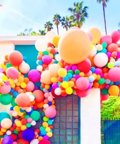 Colorful Balloons Paint by numbers