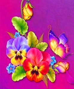 Colorful Flowers paint by numbers