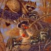 Coon Hunting Coonhound paint by numbers