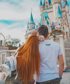 Couple In Disneyland paint by numbers