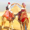 Couple In Egypt Pyramid Of Giza Paint by numbers