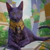 Egyptian Black Cat paint by numbers