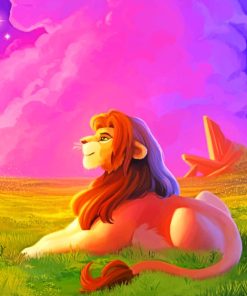 Fanart Disney Lion paint by numbers