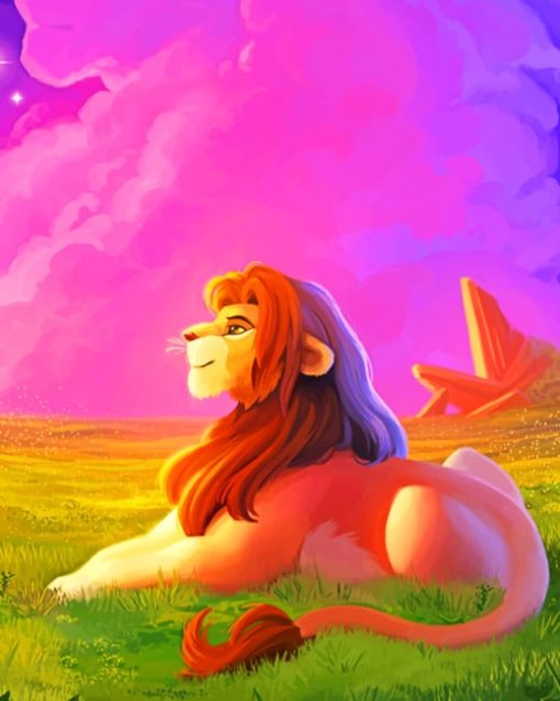 Fanart Disney Lion paint by numbers