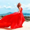 Flowy Dress On Beach Photoshoot paint by numbers