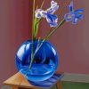 Globe Vase With Iris paint by numbers