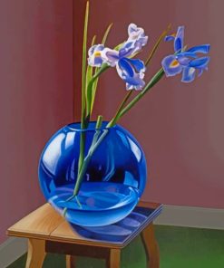 Globe Vase With Iris paint by numbers