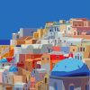 Greece Houses paint by numbers