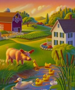 Happy Farm paint by numbers