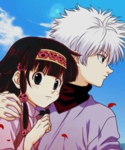 Killua Zoldyck And Neferpitou Hunter X Hunter Paint by numbers