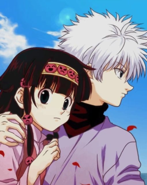 Killua Zoldyck And Neferpitou Hunter X Hunter Paint by numbers