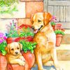 Labrador Retriever Dogs paint by numbers