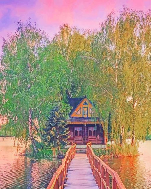 Lake Zhytomyr paint by numbers