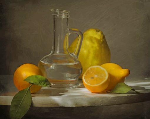 Lemon And Water Paint by numbers