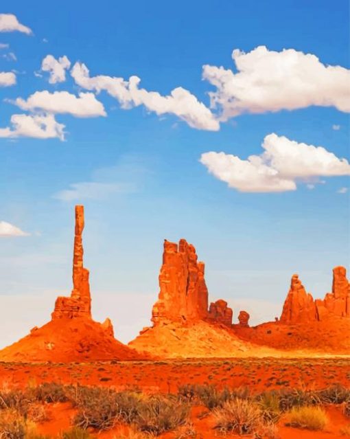 Monument Valley Arizona paint by numbers