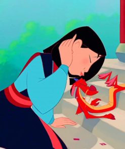 Mushu And Mulan paint by numbers